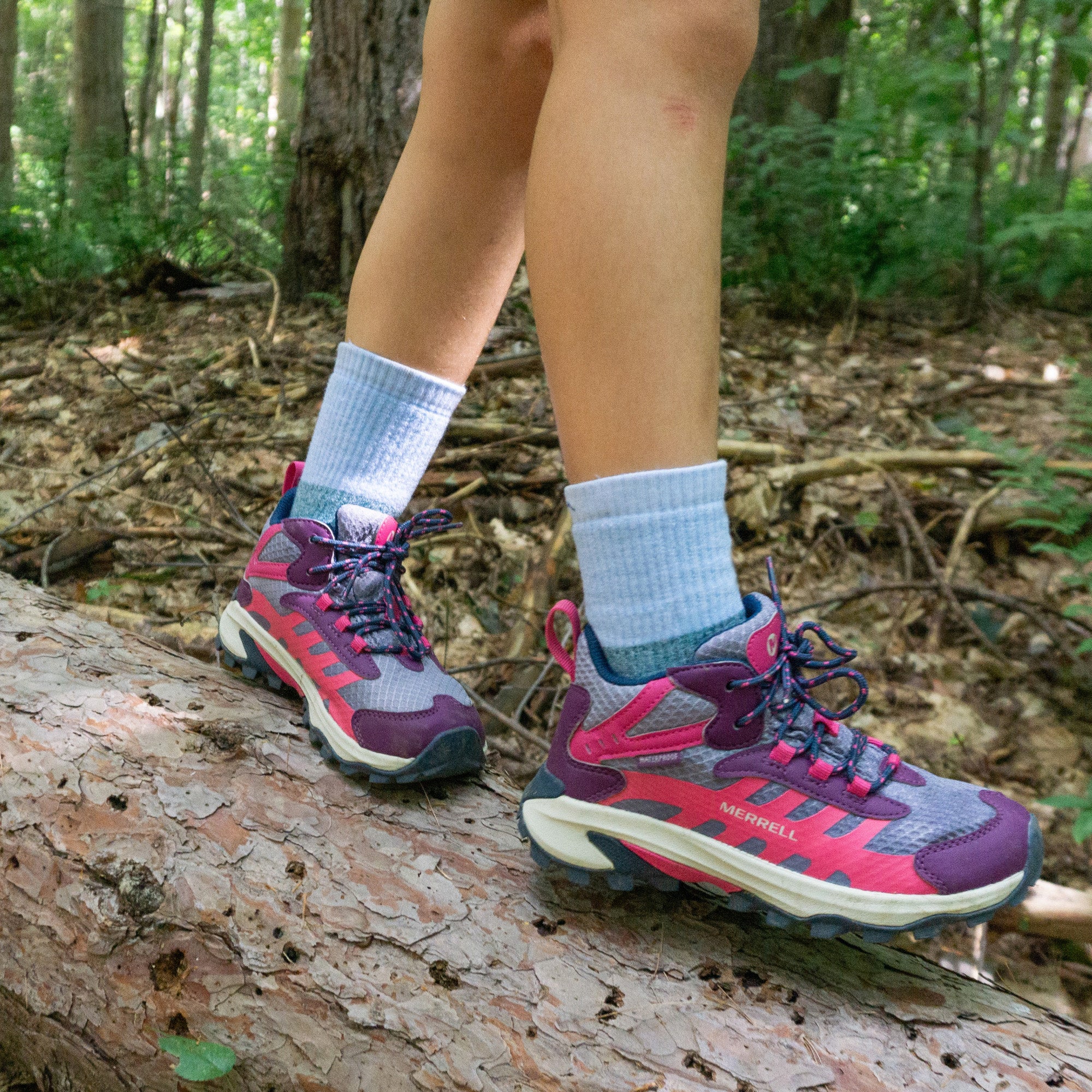 Kids Hill Topper Micro Crew Heavyweight Hiking Socks - Image 3
