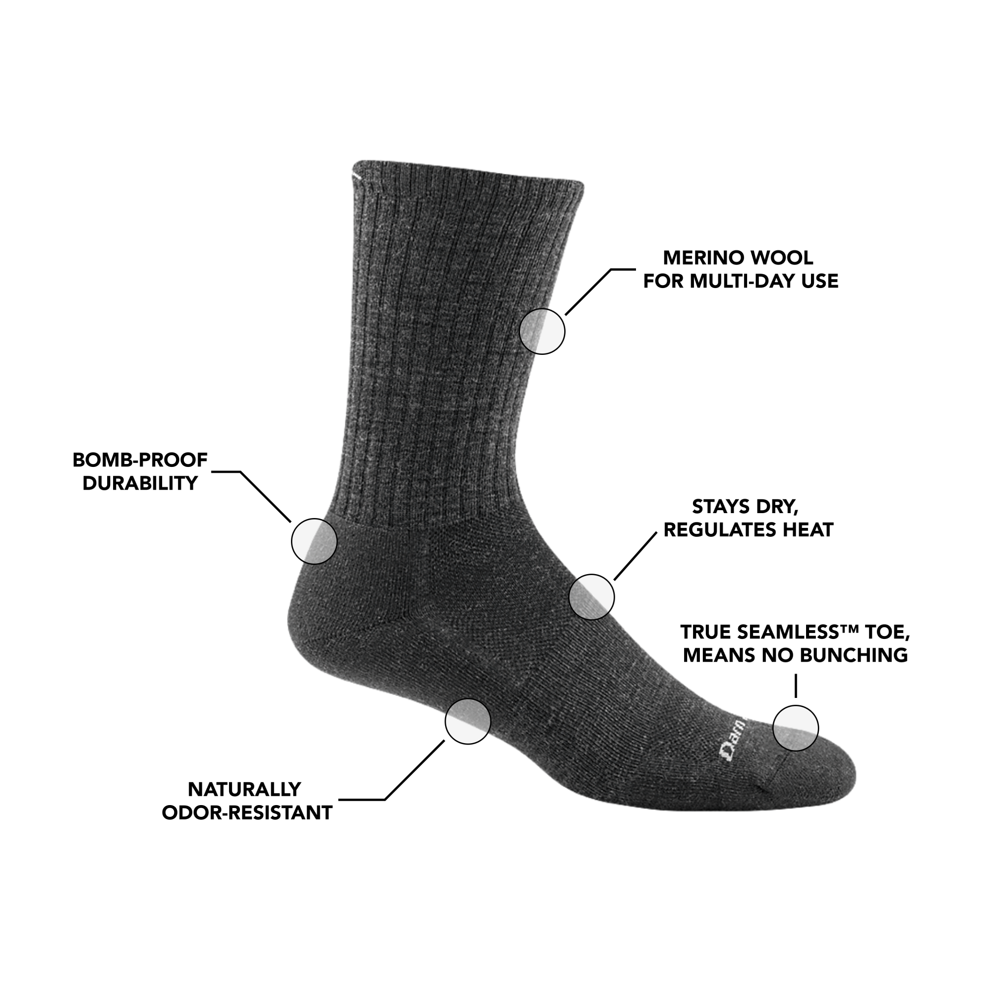 Men's The Standard Crew Cushioned Lightweight Lifestyle Socks - Image 11