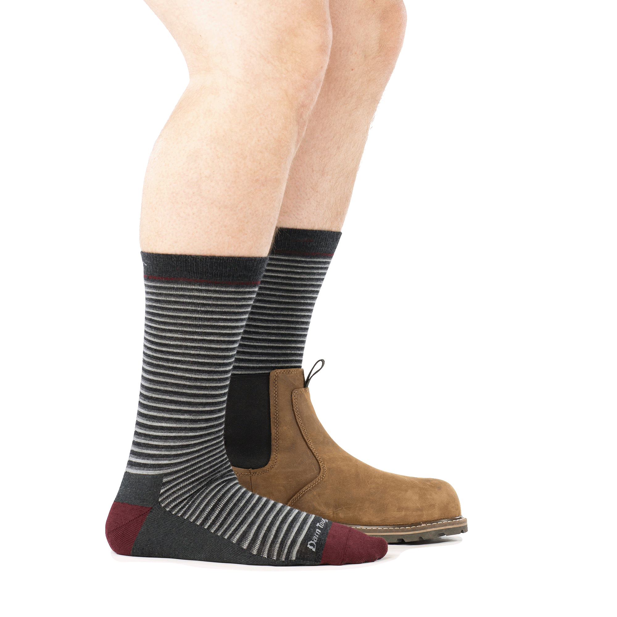 Men's Microstripe Crew Lightweight Lifestyle Socks - Image 5