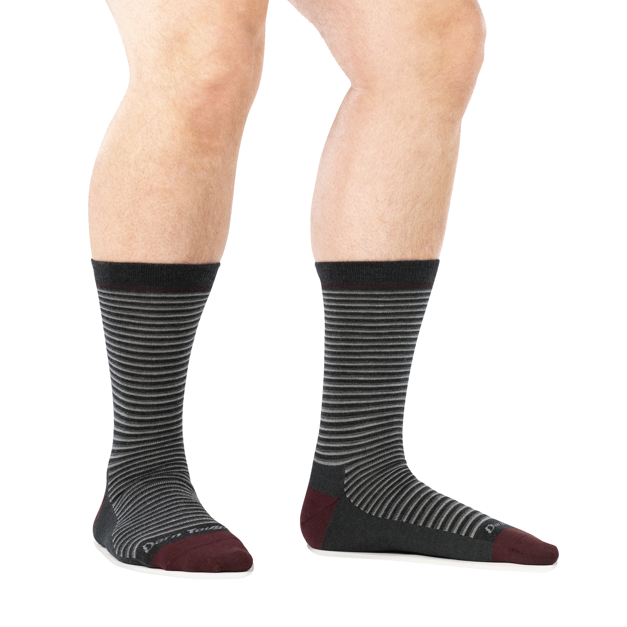 Men's Microstripe Crew Lightweight Lifestyle Socks - Image 4